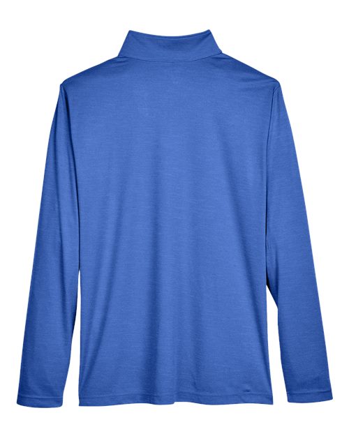 Team 365 TT31H Men's Zone Sonic Heather Performance Quarter-Zip #color_SP ROYAL HEATHER