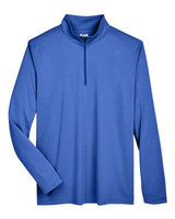 Team 365 TT31H Men's Zone Sonic Heather Performance Quarter-Zip #color_SP ROYAL HEATHER