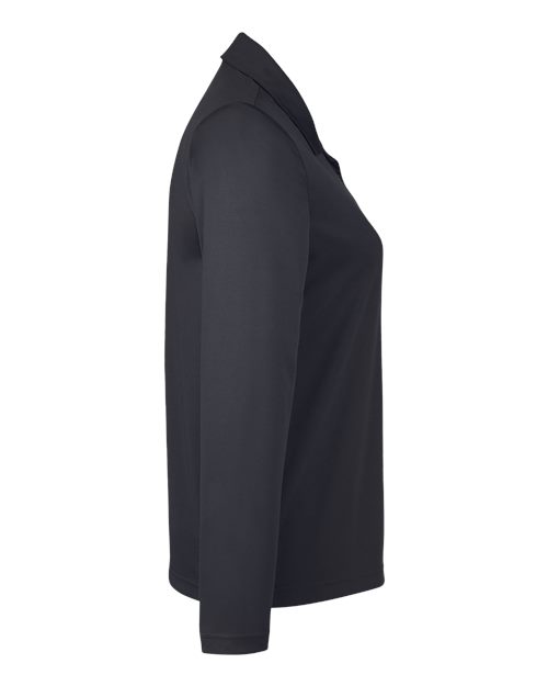 Team 365 TT51LW Ladies' Zone Performance Long Sleeve Polo #color_BLACK