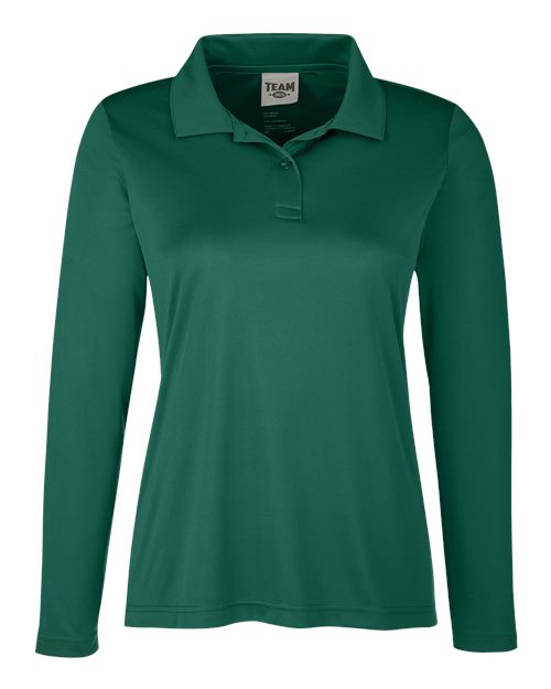 Team 365 TT51LW Ladies' Zone Performance Long Sleeve Polo #color_SPORT FOREST