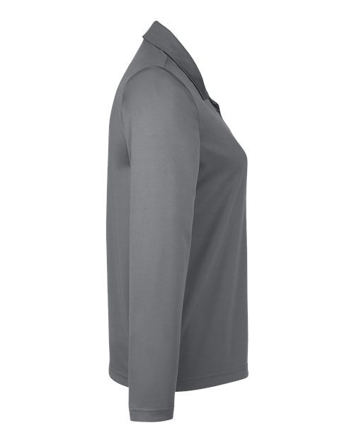 Team 365 TT51LW Ladies' Zone Performance Long Sleeve Polo #color_SPORT GRAPHITE