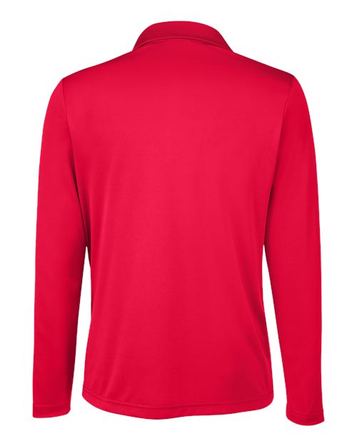 Team 365 TT51LW Ladies' Zone Performance Long Sleeve Polo #color_SPORT RED