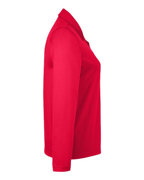 Team 365 TT51LW Ladies' Zone Performance Long Sleeve Polo #color_SPORT RED