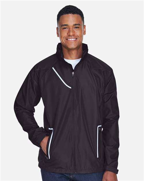Team 365 TT86 Men's Dominator Waterproof Jacket #color_BLACK