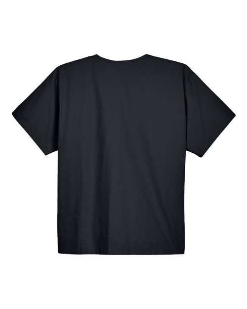Harriton M897 Adult Restore 4.9 oz. Scrub Top #color_BLACK