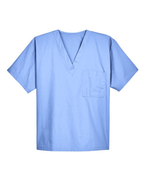 Harriton M897 Adult Restore 4.9 oz. Scrub Top #color_CIEL BLUE