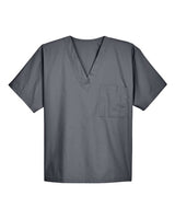 Harriton M897 Adult Restore 4.9 oz. Scrub Top #color_DARK CHARCOAL
