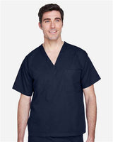 Harriton M897 Adult Restore 4.9 oz. Scrub Top #color_DARK NAVY