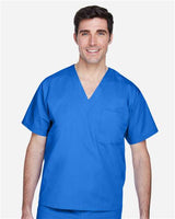 Harriton M897 Adult Restore 4.9 oz. Scrub Top #color_TRUE ROYAL