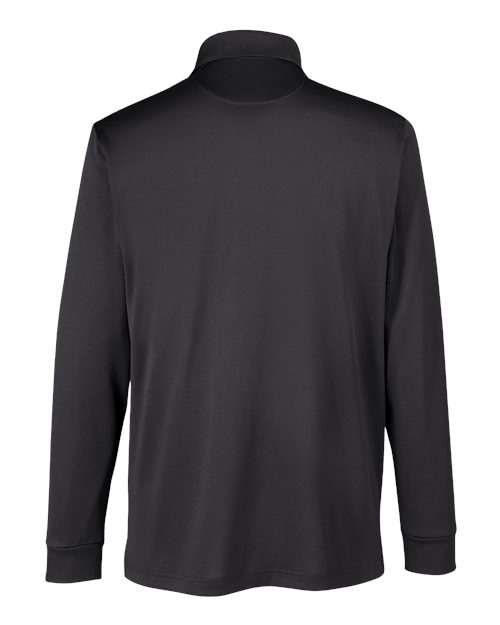 Harriton M348L Men's Advantage Snag Protection Plus IL Long Sleeve Polo #color_DARK CHARCOAL