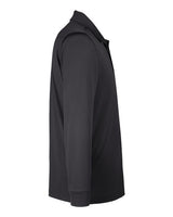 Harriton M348L Men's Advantage Snag Protection Plus IL Long Sleeve Polo #color_DARK CHARCOAL