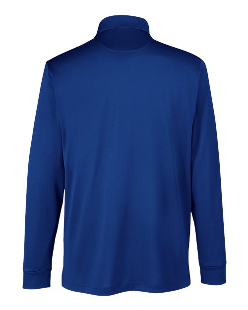 Harriton M348L Men's Advantage Snag Protection Plus IL Long Sleeve Polo #color_TRUE ROYAL