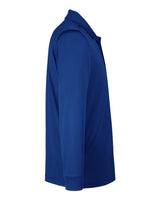 Harriton M348L Men's Advantage Snag Protection Plus IL Long Sleeve Polo #color_TRUE ROYAL