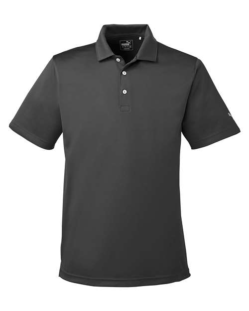 Puma Golf 596799 Men's Icon Golf Polo #color_PUMA BLACK