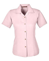 Harriton M570W Ladies' Bahama Cord CampShirt #color_BLUSH