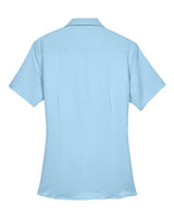 Harriton M570W Ladies' Bahama Cord CampShirt #color_CLOUD BLUE