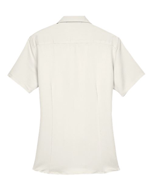 Harriton M570W Ladies' Bahama Cord CampShirt #color_CREME