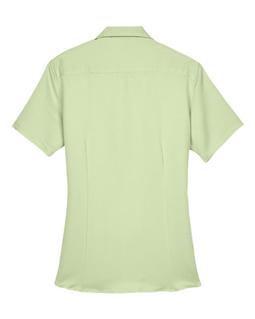 Harriton M570W Ladies' Bahama Cord CampShirt #color_GREEN MIST