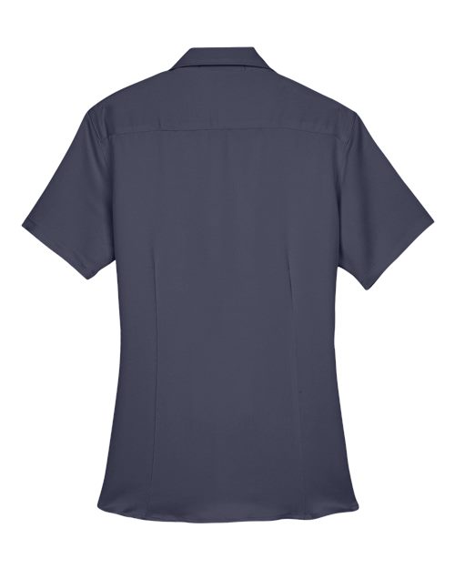 Harriton M570W Ladies' Bahama Cord CampShirt #color_NAVY