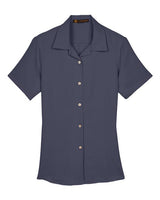 Harriton M570W Ladies' Bahama Cord CampShirt #color_NAVY