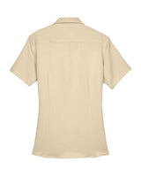 Harriton M570W Ladies' Bahama Cord CampShirt #color_SAND