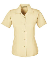 Harriton M570W Ladies' Bahama Cord CampShirt #color_SAND