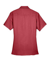 Harriton M570W Ladies' Bahama Cord CampShirt #color_TILE RED