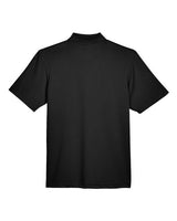 Harriton M345 Men's Advantage Snag Protection Plus IL Snap Placket Polo #color_BLACK