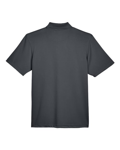 Harriton M345 Men's Advantage Snag Protection Plus IL Snap Placket Polo #color_DARK CHARCOAL