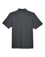 Harriton M345 Men's Advantage Snag Protection Plus IL Snap Placket Polo #color_DARK CHARCOAL