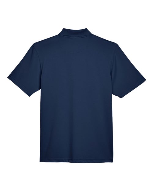 Harriton M345 Men's Advantage Snag Protection Plus IL Snap Placket Polo #color_DARK NAVY