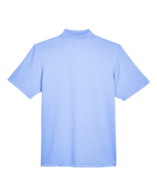 Harriton M345 Men's Advantage Snag Protection Plus IL Snap Placket Polo #color_INDUSTRY BLUE