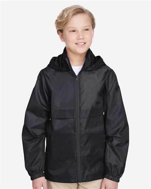 Team 365 TT73Y Youth Zone Protect Lightweight Jacket #color_BLACK