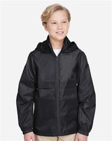 Team 365 TT73Y Youth Zone Protect Lightweight Jacket #color_BLACK