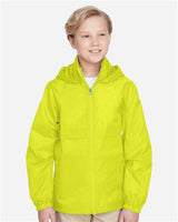 Team 365 TT73Y Youth Zone Protect Lightweight Jacket #color_SAFETY YELLOW