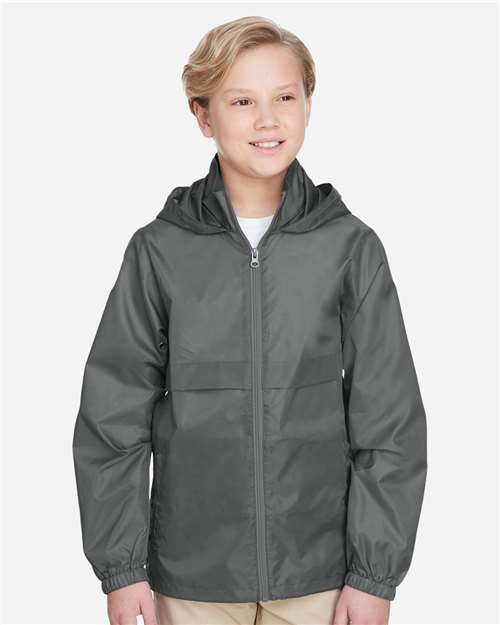 Team 365 TT73Y Youth Zone Protect Lightweight Jacket #color_SPORT GRAPHITE