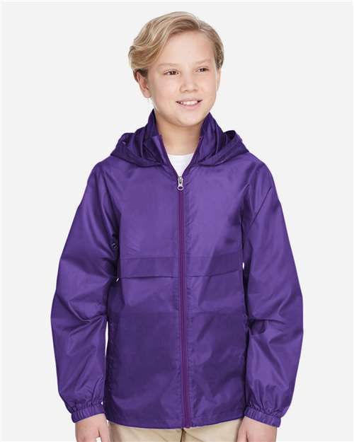 Team 365 TT73Y Youth Zone Protect Lightweight Jacket #color_SPORT PURPLE