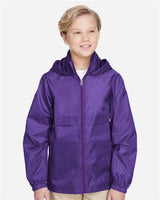Team 365 TT73Y Youth Zone Protect Lightweight Jacket #color_SPORT PURPLE