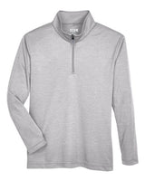 Team 365 TT31HY Youth Zone Sonic Heather Performance Quarter-Zip #color_ATHLETIC HEATHER