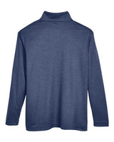Team 365 TT31HY Youth Zone Sonic Heather Performance Quarter-Zip #color_SP DRK NVY HTH