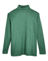 Team 365 TT31HY Youth Zone Sonic Heather Performance Quarter-Zip #color_SP FOREST HTHR