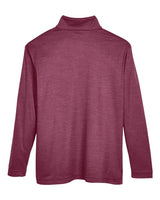 Team 365 TT31HY Youth Zone Sonic Heather Performance Quarter-Zip #color_SP MAROON HTHR