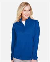 Harriton M748W Ladies' Advantage Snag Protection Plus IL Quarter-Zip #color_TRUE ROYAL