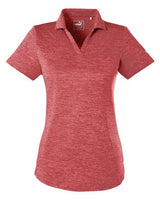 Puma Golf 596802 Ladies' Icon Heather Polo #color_HIGH RISK RED