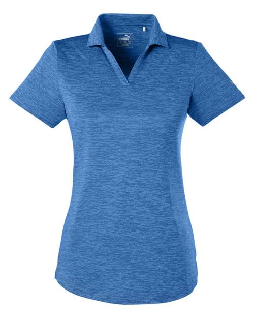Puma Golf 596802 Ladies' Icon Heather Polo #color_LAPIS BLUE