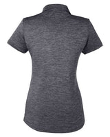 Puma Golf 596802 Ladies' Icon Heather Polo #color_PUMA BLACK