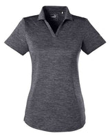 Puma Golf 596802 Ladies' Icon Heather Polo #color_PUMA BLACK