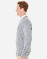 Harriton M420 Men's Pilbloc V-Neck Sweater #color_GREY HEATHER