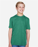 Team 365 TT11HY Youth Sonic Heather Performance T-Shirt #color_SP FOREST HTHR