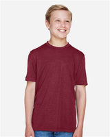 Team 365 TT11HY Youth Sonic Heather Performance T-Shirt #color_SP MAROON HTHR